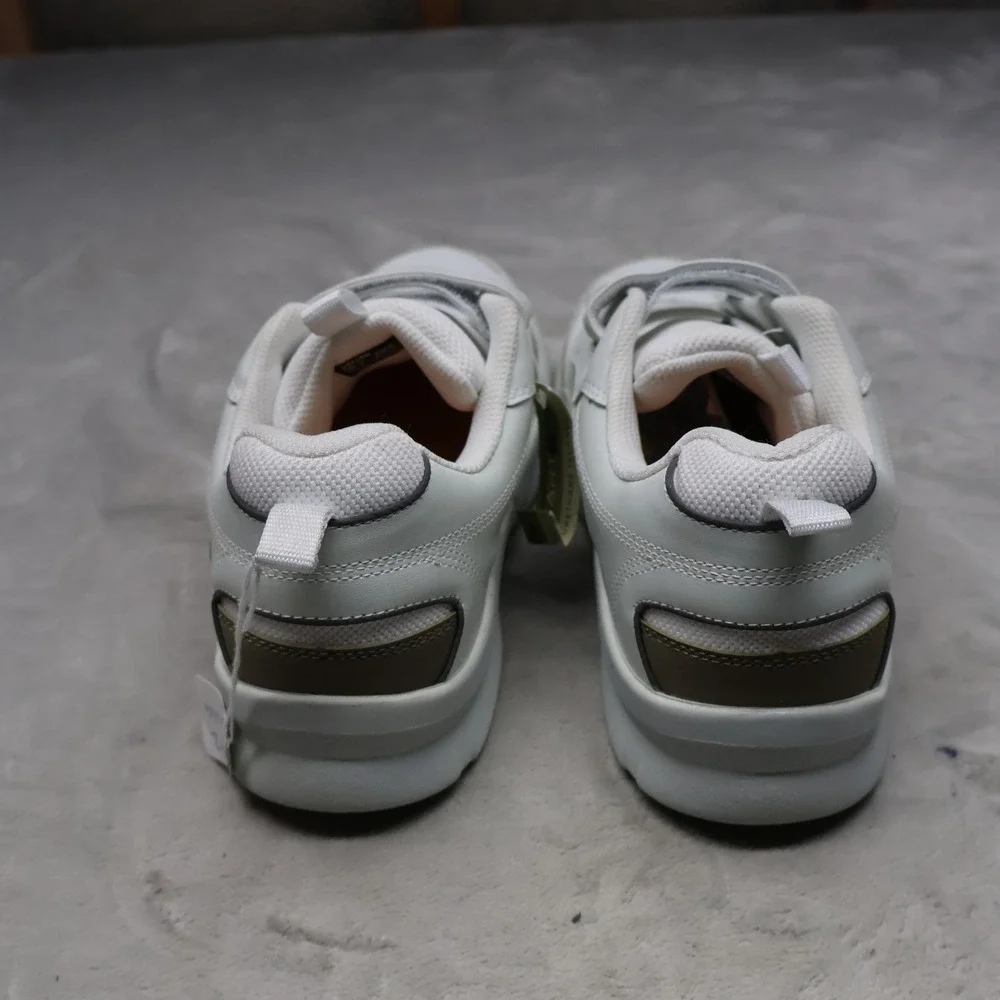 Apex Mens 10 Wide Walking Shoes‎ White Double Strap Ambulator Casual Comfort NEW